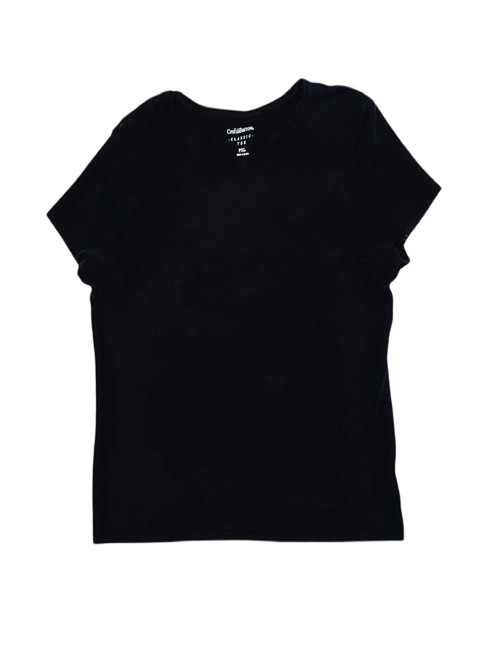 CROFT & BARROW Women's Black Short Sleeve Top